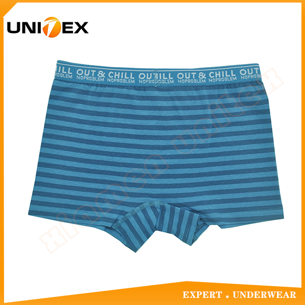 Boys’ Boxer Shorts — Cotton, Yarn-Dyed Stripe, Teen — Boys' Boxers & Boxer Shorts programme — OEM & private label detail photo 2