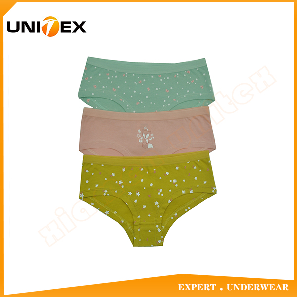 Girls’ Hipsters — 3-Piece Pack, Cotton, All-Over Print — Girls' Underwear programme — OEM & private label sample photo 1