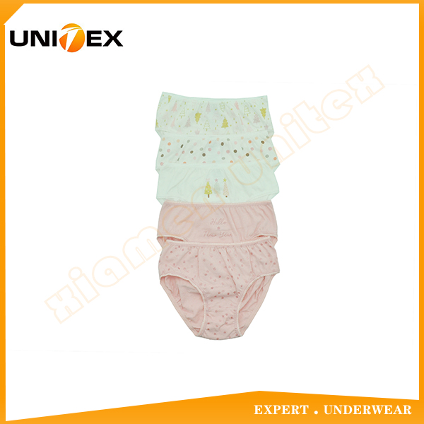Girls’ Soft Bikini Briefs — 5-Piece Pack, Cotton, Custom Print — Girls' Underwear programme — OEM & private label product photo 1