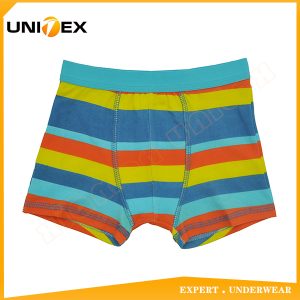 Boys’ Soft Boxer Briefs — Cotton, Custom Print, Yarn-Dyed Stripe — Boys' Boxers & Boxer Shorts programme — thumbnail of OEM & private label sample 1