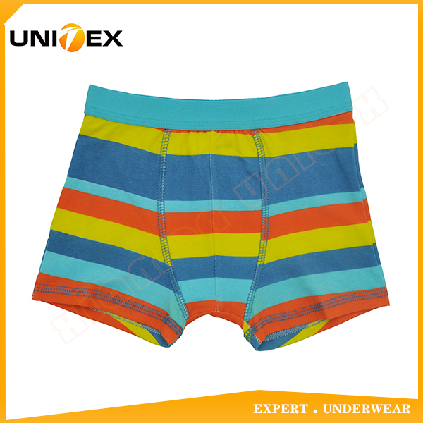 Boys’ Soft Boxer Briefs — Cotton, Custom Print, Yarn-Dyed Stripe — Boys' Boxers & Boxer Shorts programme — OEM & private label product photo 1