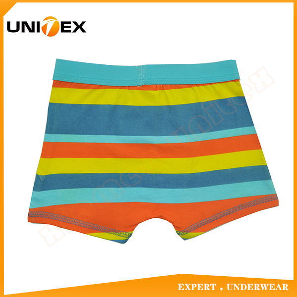 Boys’ Soft Boxer Briefs — Cotton, Custom Print, Yarn-Dyed Stripe — Boys' Boxers & Boxer Shorts programme — OEM & private label detail photo 2