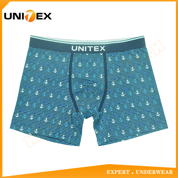 Men’s Boxer Briefs — Cotton, Custom Print, Jacquard Elastic — comfy — Men's Underwear programme — OEM & private label sample photo 1