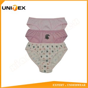 Girls’ Basic Underwear — 3-Piece Pack, Cotton, Custom Print — Girls' Underwear programme — OEM & private label sample photo 1