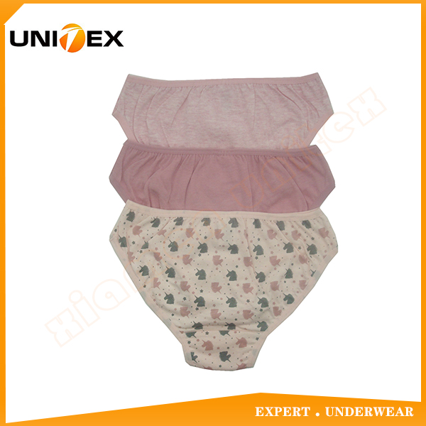 Girls’ Basic Underwear — 3-Piece Pack, Cotton, Custom Print — Girls' Underwear programme — OEM & private label detail photo 2