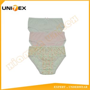 Girls’ Briefs — 3-Piece Pack, Cotton, Custom Print — unitexunderwear — Girls' Underwear programme — thumbnail of OEM & private label sample 1
