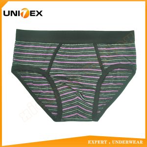 Men’s Soft Underwear — Cotton, Yarn-Dyed Stripe — Men's Briefs programme — thumbnail of OEM & private label sample 1