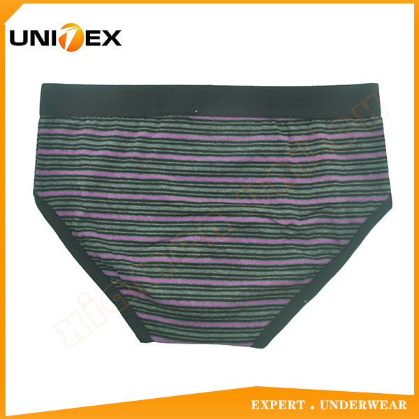 Men’s Soft Underwear — Cotton, Yarn-Dyed Stripe — Men's Briefs programme — OEM & private label detail photo 2