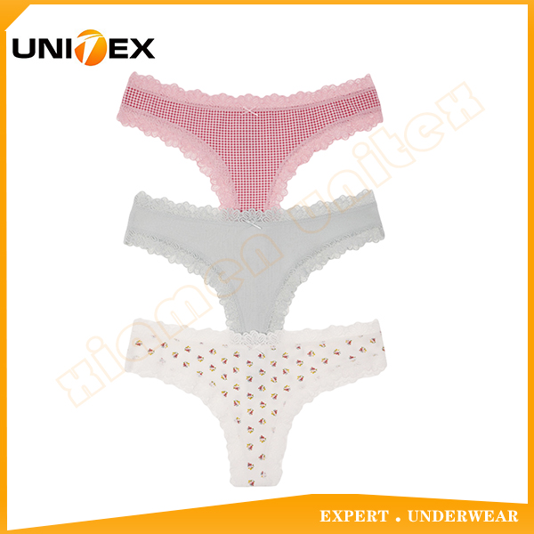Women’s Briefs — 3-Piece Pack, Lace, Custom Print — Women's Underwear programme — OEM & private label sample photo 1
