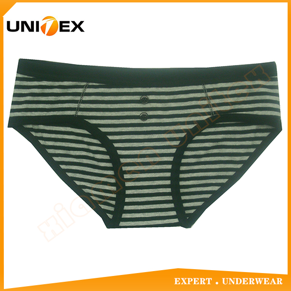 Women’s Briefs — Cotton, Yarn-Dyed Stripe — striped — Women's Underwear programme — OEM & private label sample photo 1