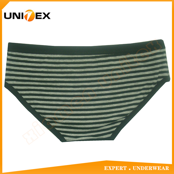 Women’s Briefs — Cotton, Yarn-Dyed Stripe — striped — Women's Underwear programme — OEM & private label detail photo 2