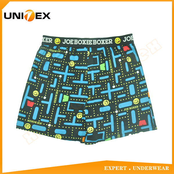 Men’s Underwear — Cotton, Reactive Print, Jacquard Elastic — young — Men's Boxers & Boxer Briefs programme — OEM & private label detail photo 2